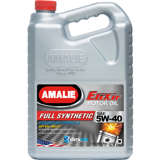 AMALIE Elixir Full Synthetic De xos2 5w40 Oil 1 Gallon AMALIE