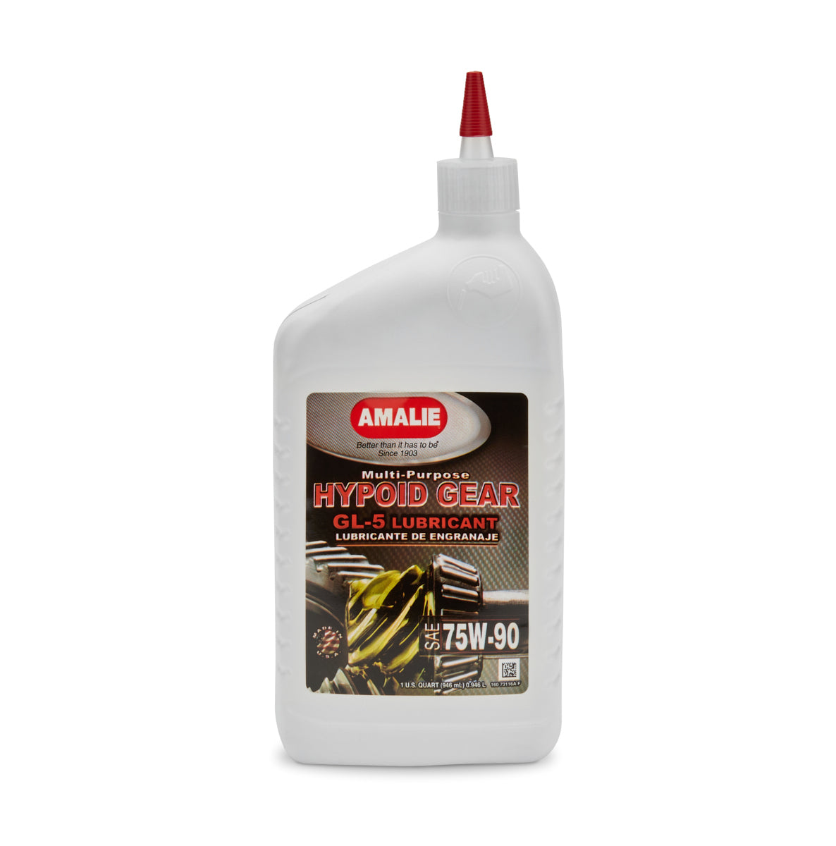 AMALIE Hypoid Gear Oil MP GL-5 75w90 1Qt AMALIE