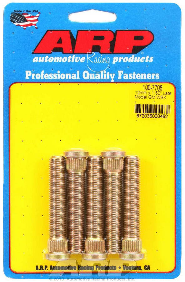 ARP Wheel Stud Kit - M12x1.5 2.500/.509 Knurl ARP