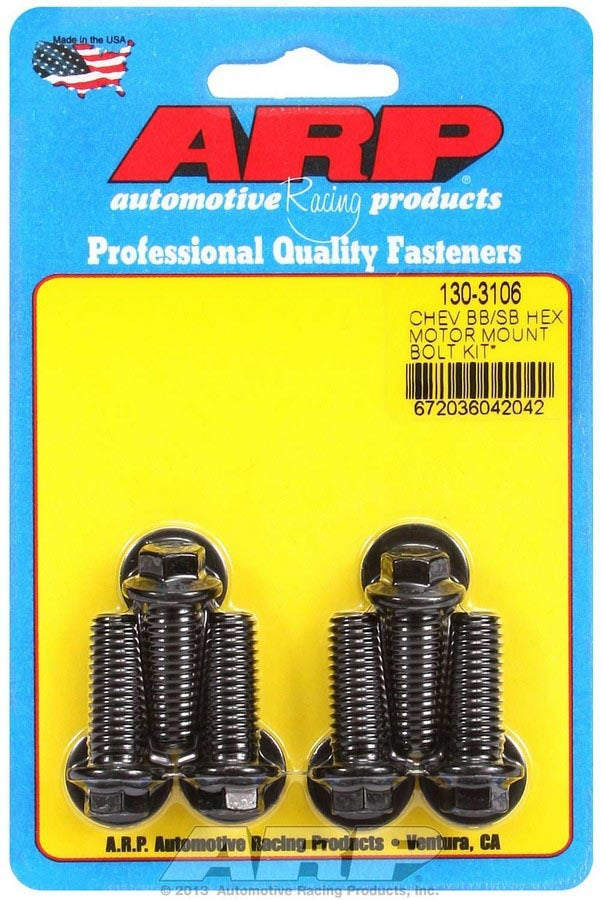 ARP Motor Mount Bolt Kit 6pt. Chevy ARP