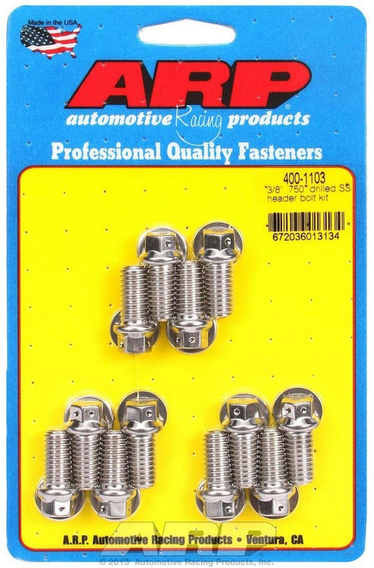 ARP S/S Header Bolt Kit - 3/8 x .750 UHL (12) ARP