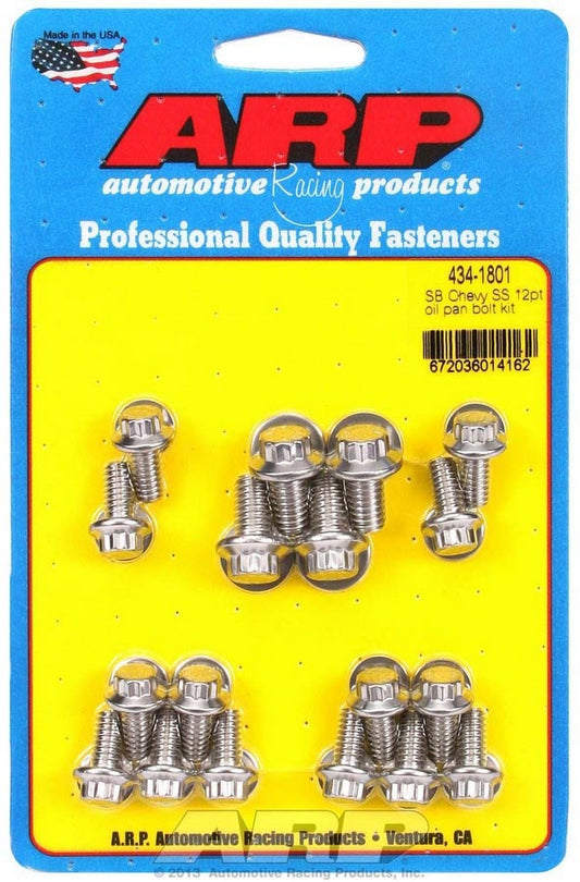 ARP SBC S/S Oil Pan Bolt Kit 12pt. ARP