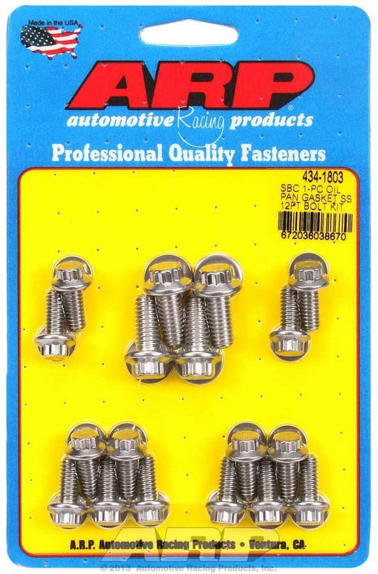 ARP SBC S/S Oil Pan Bolt Kit 12pt. ARP