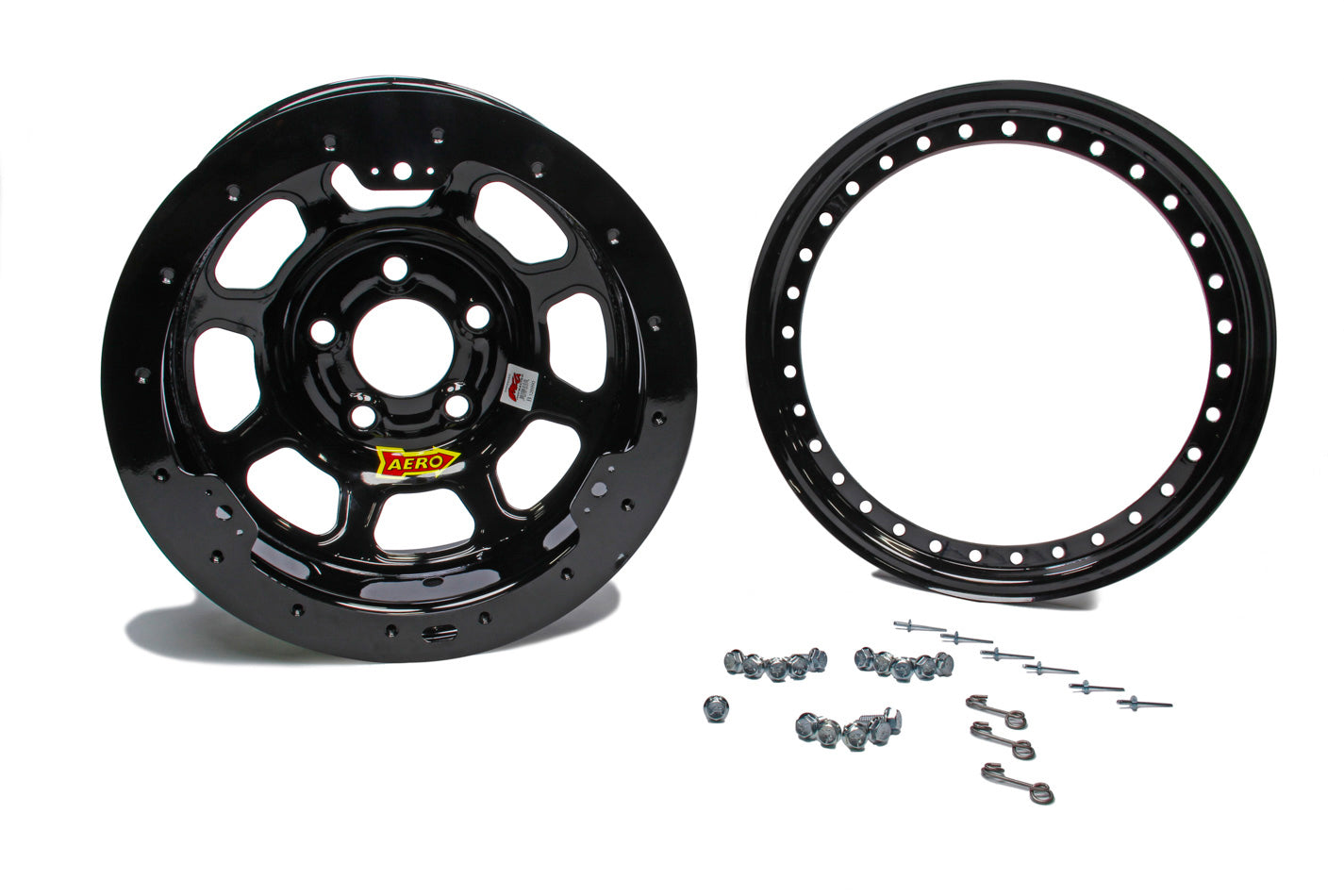 AERO RACE WHEELS 13x7 3in. 4.25 Black Beadlock AERO RACE WHEELS