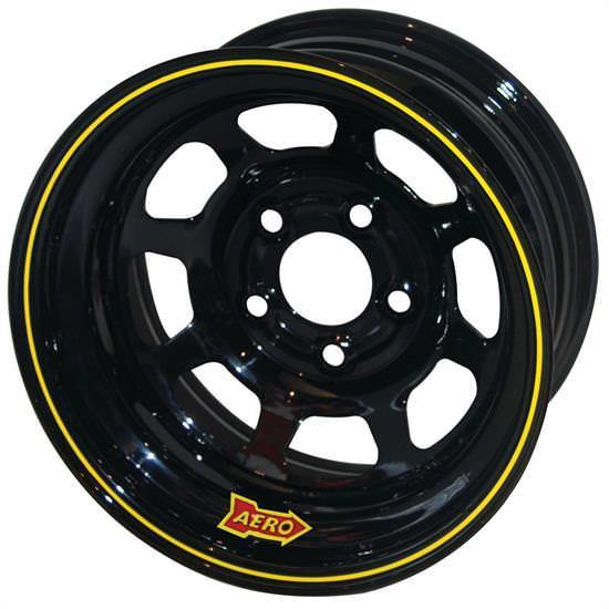 AERO RACE WHEELS 15x8 1in 5.0 Black AERO RACE WHEELS