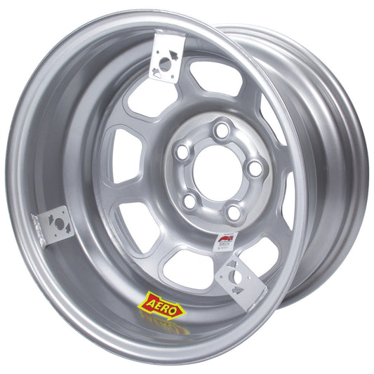 AERO RACE WHEELS 15x8 2in 5.00 Silver w/ 3 Tabs for Mudcover AERO RACE WHEELS