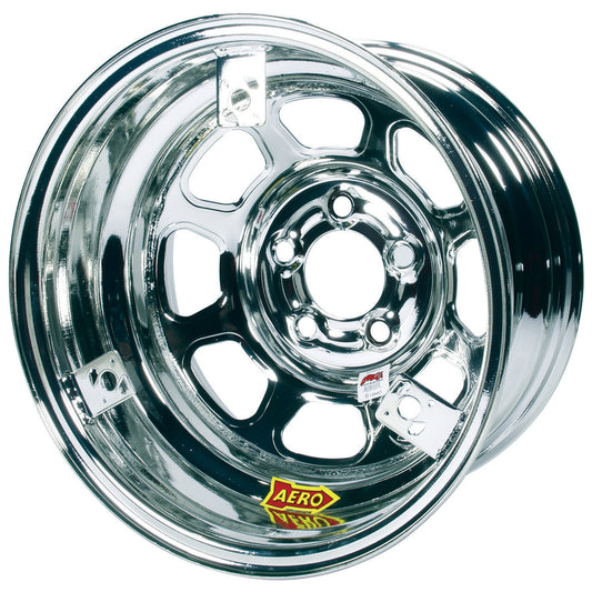 AERO RACE WHEELS 15X8 2in 5.00 Chrome w/ 3 Tabs for Mudcover AERO RACE WHEELS