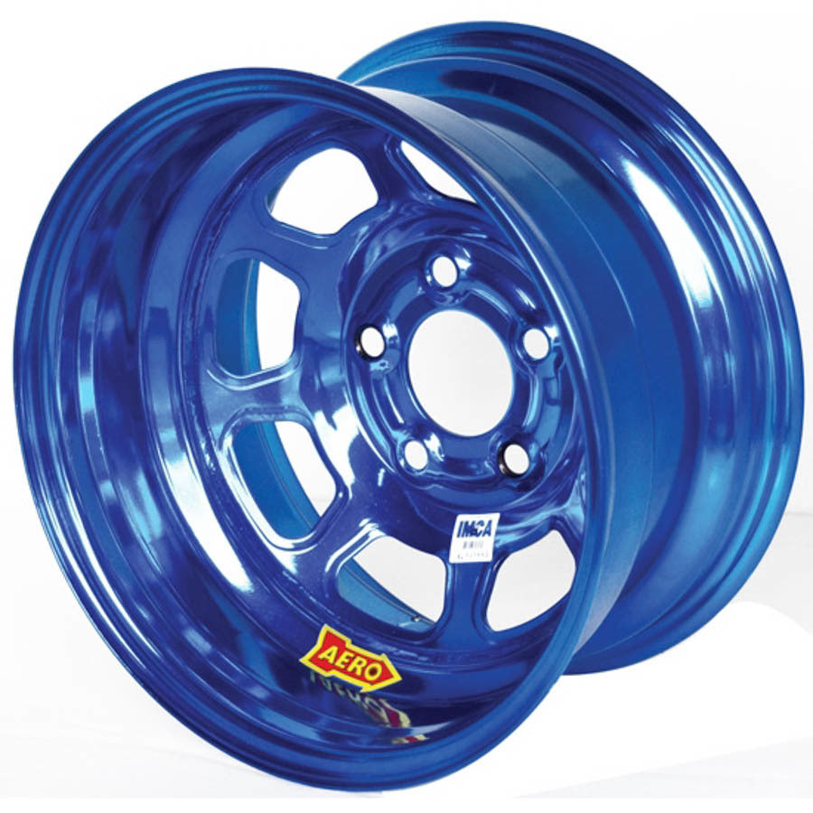 AERO RACE WHEELS 15x8 3in 4.75 Blue Chrome AERO RACE WHEELS