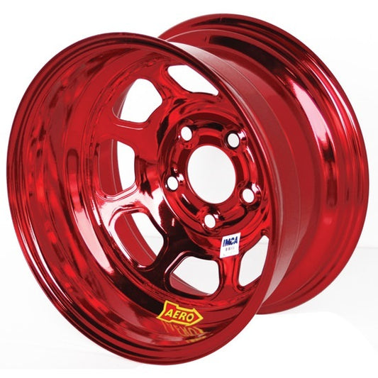 AERO RACE WHEELS 15x8 2in 5.00 Red Chrome AERO RACE WHEELS