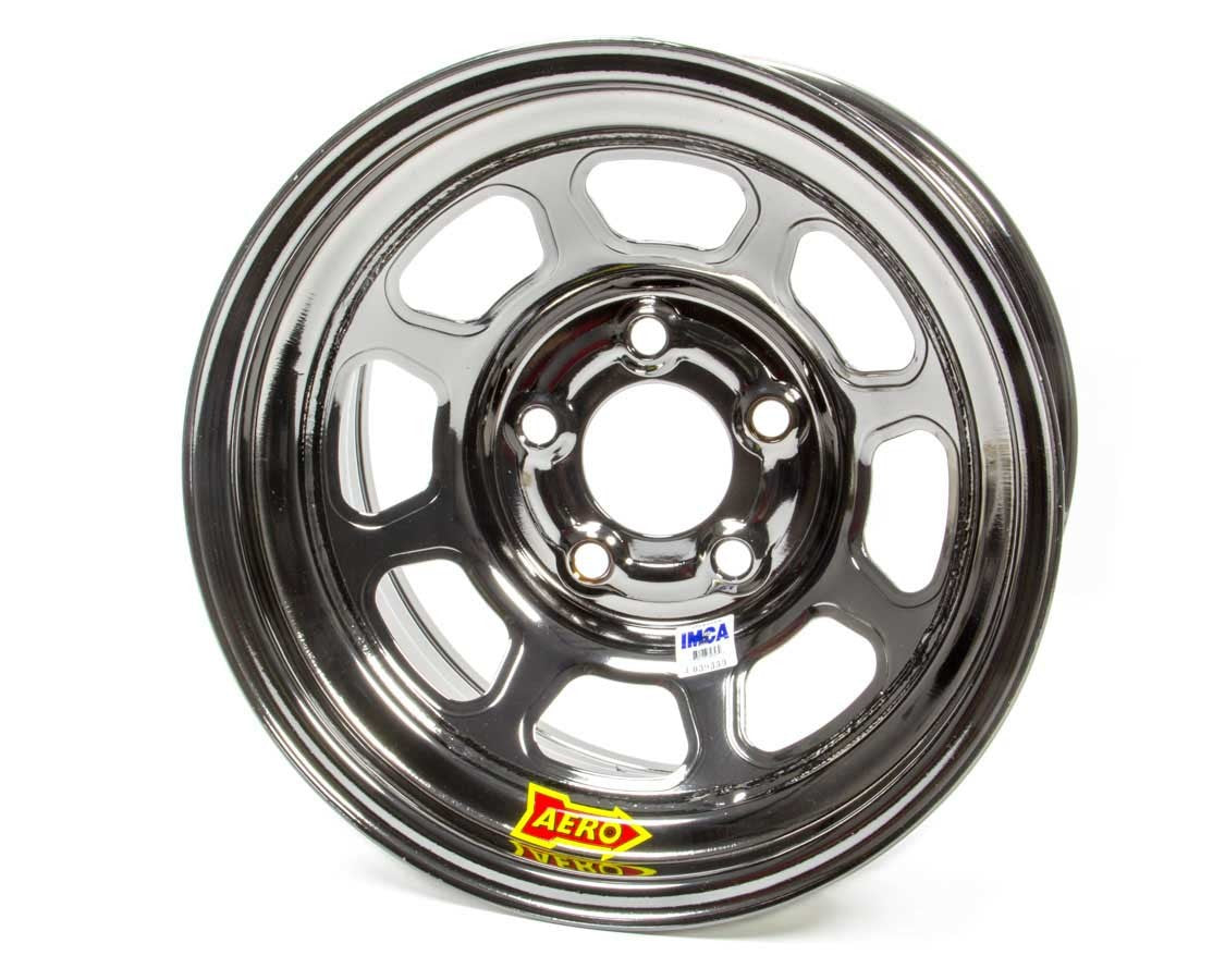 AERO RACE WHEELS 15x8 4in 5.00 Black Chrome AERO RACE WHEELS