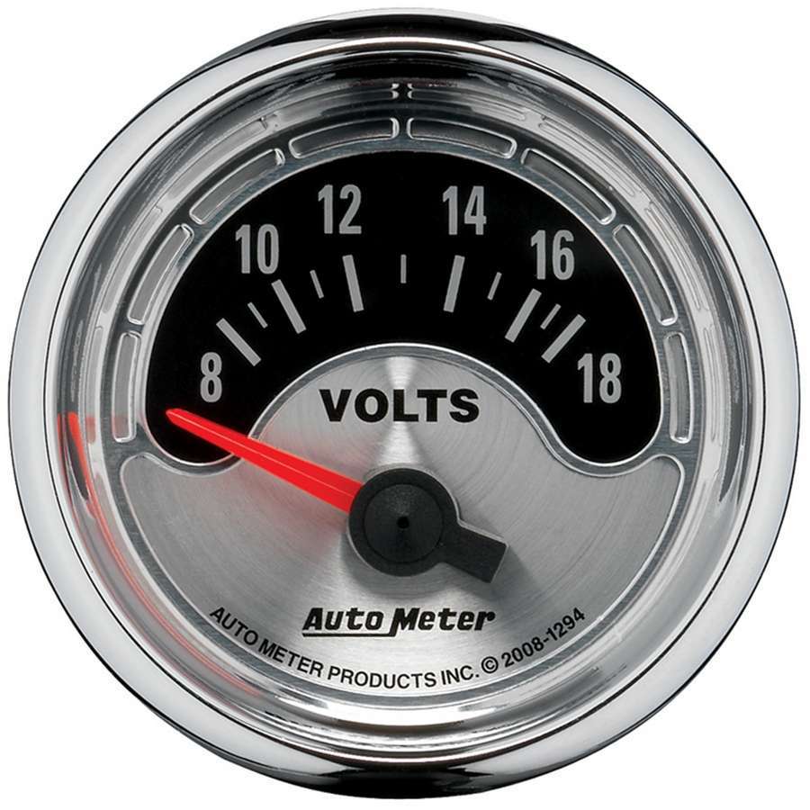 AUTOMETER 2-1/16 A/M Voltmeter Gauge 8-18 AUTOMETER