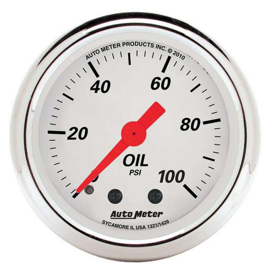 AUTOMETER 2-1/16 A/W Oil Pressure Gauge 0-100psi AUTOMETER