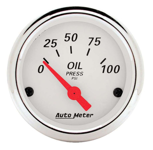 AUTOMETER White Oil Pressure 0-100 AUTOMETER