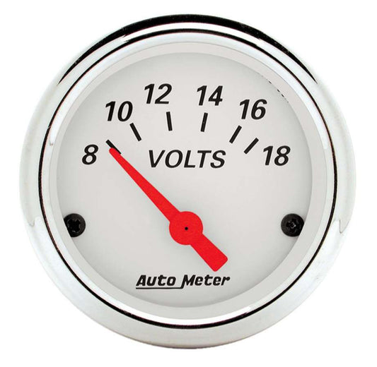 AUTOMETER Arctic White Voltmeter AUTOMETER