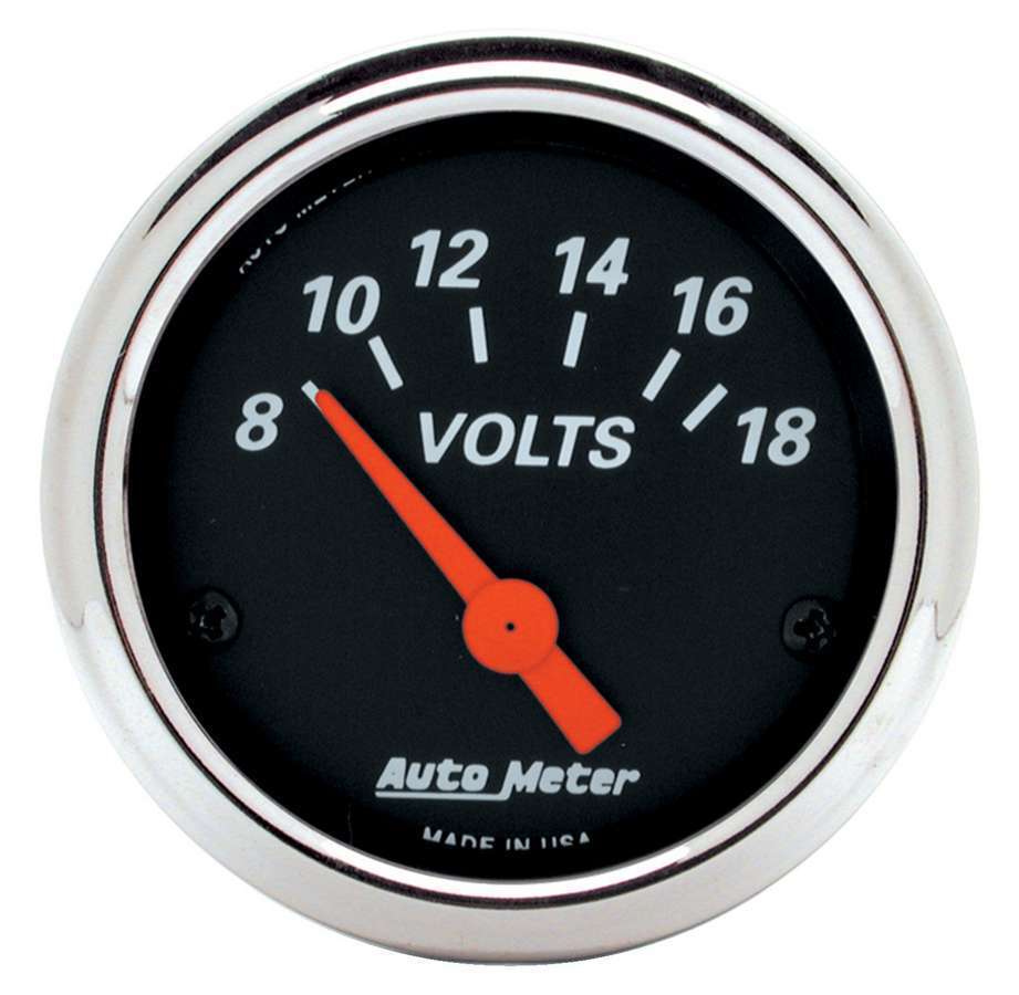 AUTOMETER 2-1/16 D/B Voltmeter Gauge 8-18 AUTOMETER