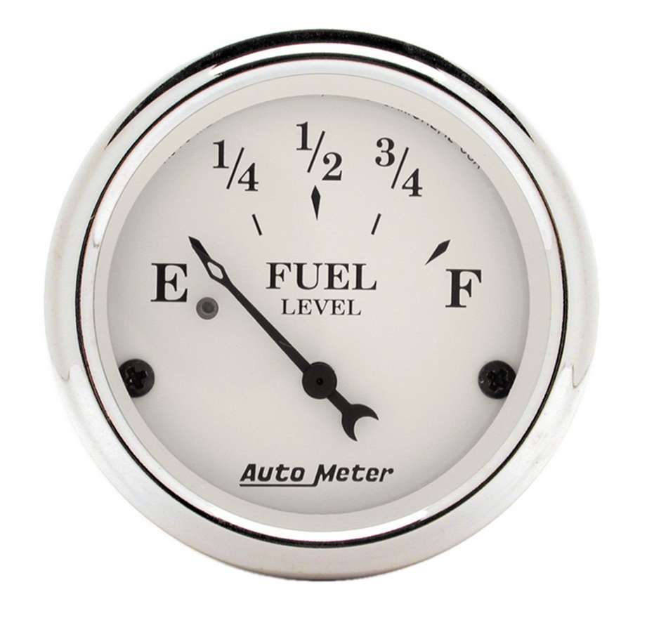 AUTOMETER Old Tyme White 2 1/16in Fuel 240-33 OHMS AUTOMETER