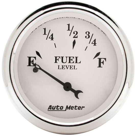 AUTOMETER Old Tyme White 2 1/16in Fuel Pre 65 GM AUTOMETER