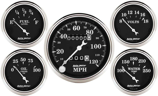 AUTOMETER O/T/B 5-Piece Gauge Kit AUTOMETER