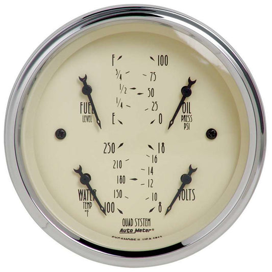 AUTOMETER 3-3/8in A/B Quad Gauge AUTOMETER