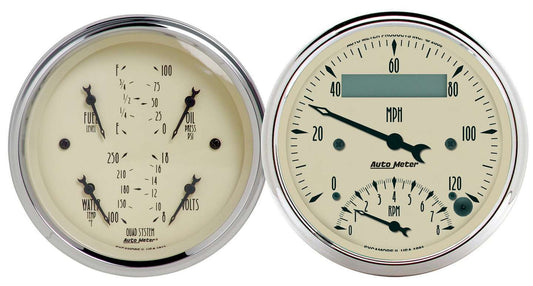 AUTOMETER 3-3/8in A/B Quad/Speedo/Tach Combo AUTOMETER