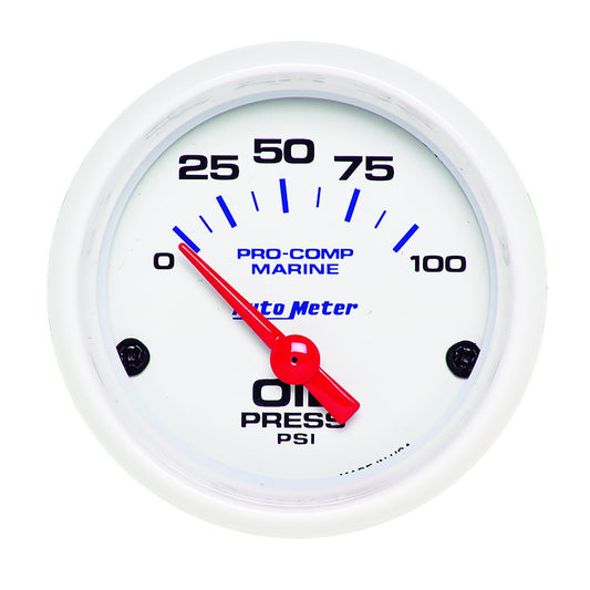 AUTOMETER 2-1/16 Oil Pressure Gauge 0-100 PSI AUTOMETER