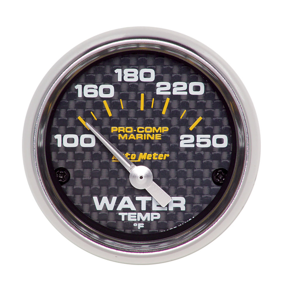 AUTOMETER 2-1/16 Water Temp Gauge 100-250F C/F Marine AUTOMETER