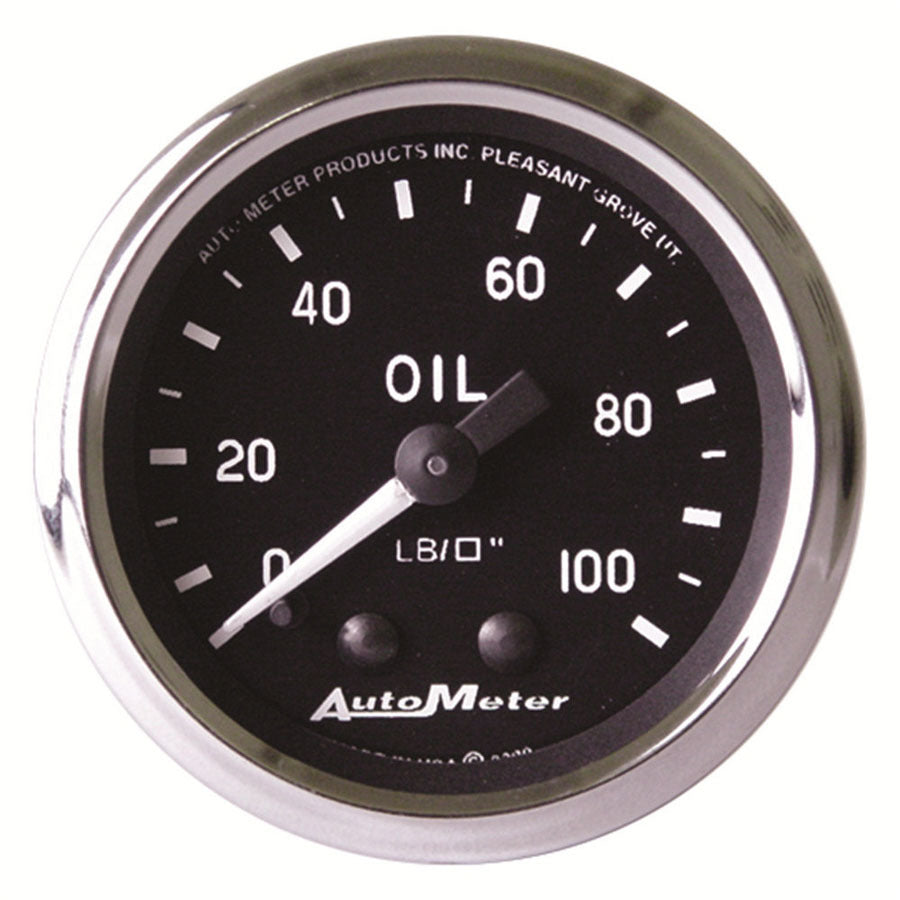 AUTOMETER 2-1/16in Cobra Series Oil Pressure Gauge AUTOMETER