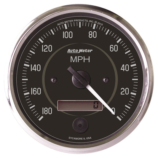 AUTOMETER 4in Dia Speedometer 180 MPH Elec Programable AUTOMETER