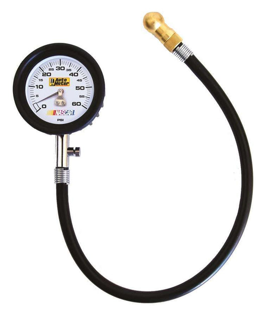 AUTOMETER Tire Pressure Gauge 0-60 PSI Analog w/Bleed Valve AUTOMETER