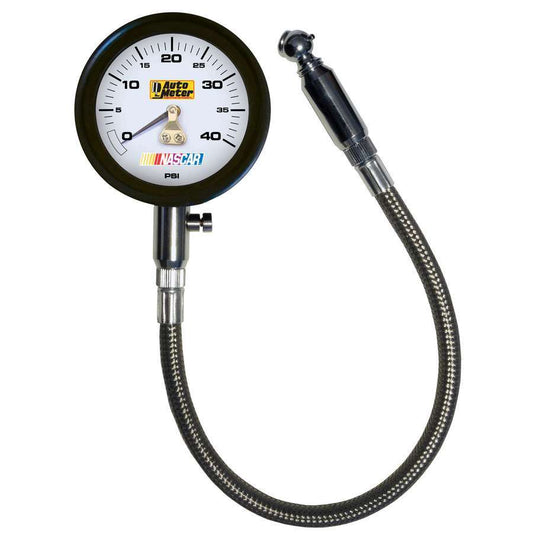 AUTOMETER Tire Pressure Gauge 0-40 PSI Analog w/Bleed Valve AUTOMETER