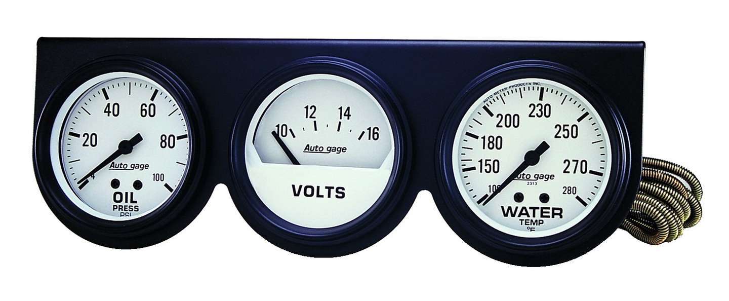 AUTOMETER 2-5/8in Oil/Volt/Water Console AUTOMETER