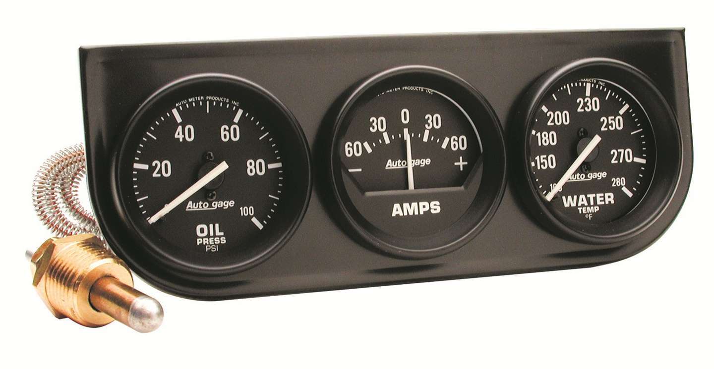 AUTOMETER 2in Blk Mech Gauge Pnl AUTOMETER