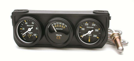 AUTOMETER 1-1/2in Blk Mech Gauge Panel AUTOMETER