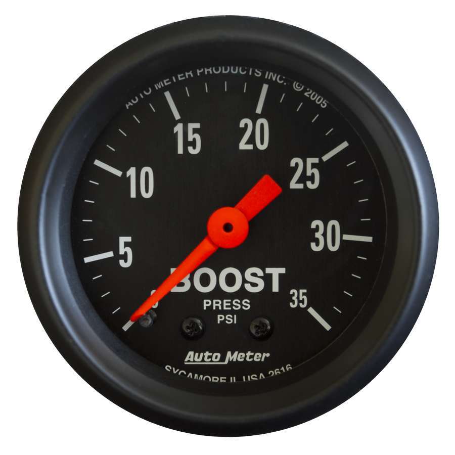 AUTOMETER 2-1/16in Z-Series Boost Gauge 0-35psi AUTOMETER