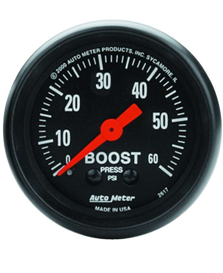 AUTOMETER 2-1/16in Z-Series Boost Gauge 0-60psi AUTOMETER