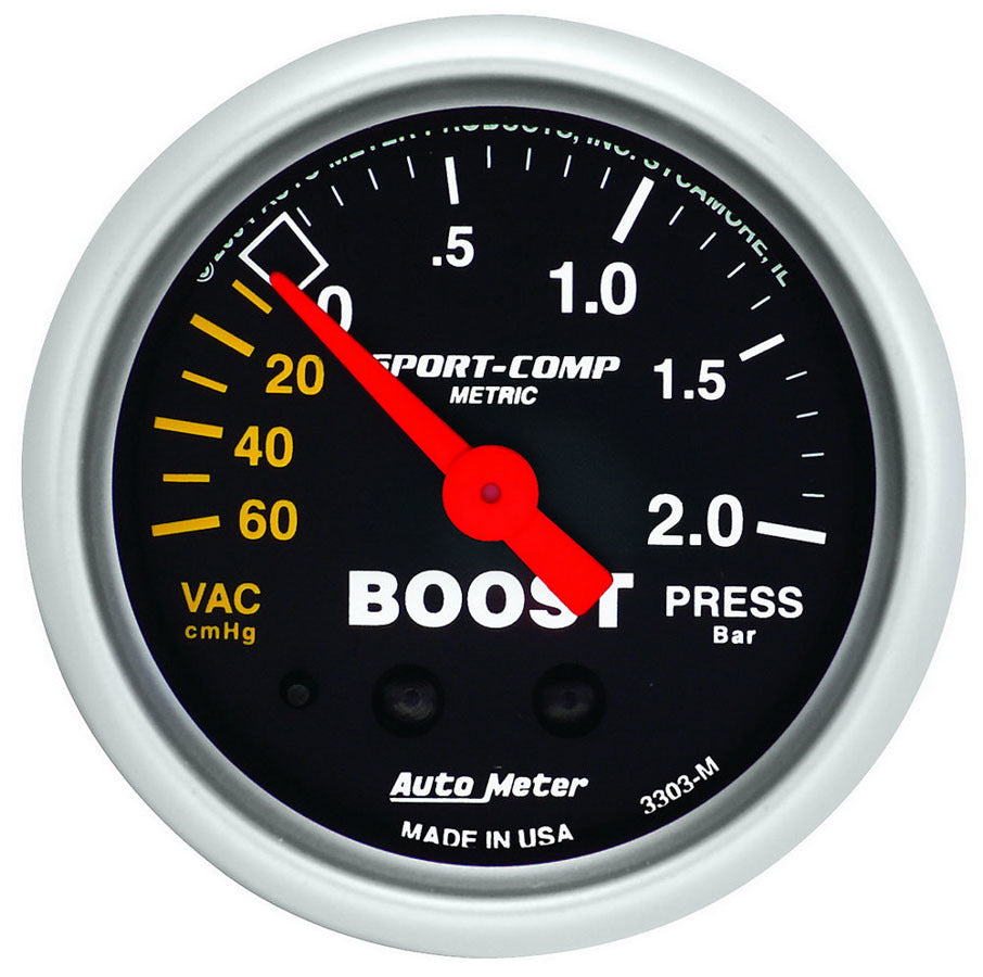 AUTOMETER 2-1/16in S/C Boost/Vacuum Gauge AUTOMETER