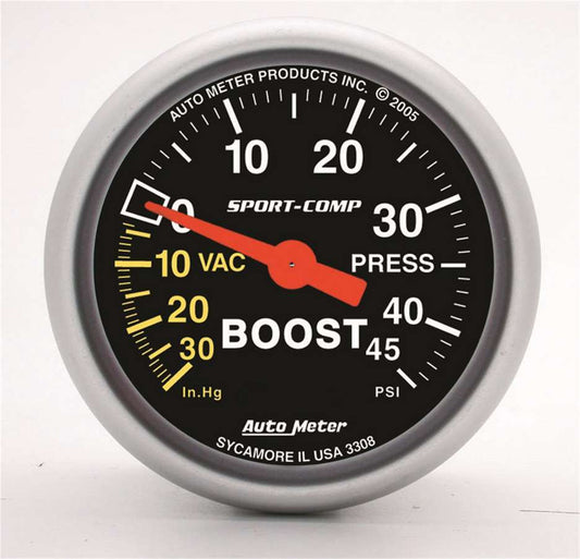 AUTOMETER 2-1/16in S/C Boost/Vac Gauge AUTOMETER