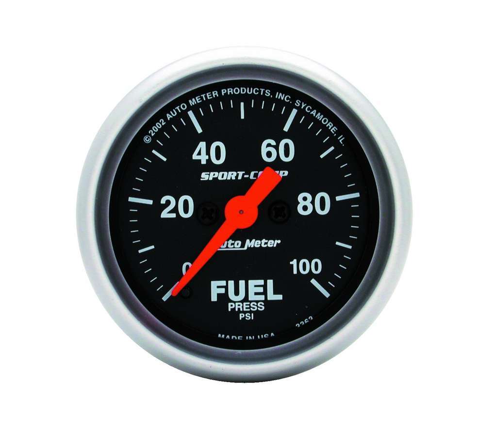 AUTOMETER Sport Comp 2 1/16in Fuel 0-100 PSI Elec. AUTOMETER