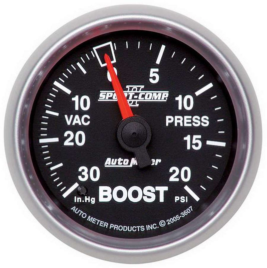 AUTOMETER 2-1/16in S/C II Boost Gauge 30inhg/20psi AUTOMETER