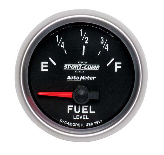 AUTOMETER 2-1/16in S/C II Fuel Level Gauge 0-90ohms AUTOMETER