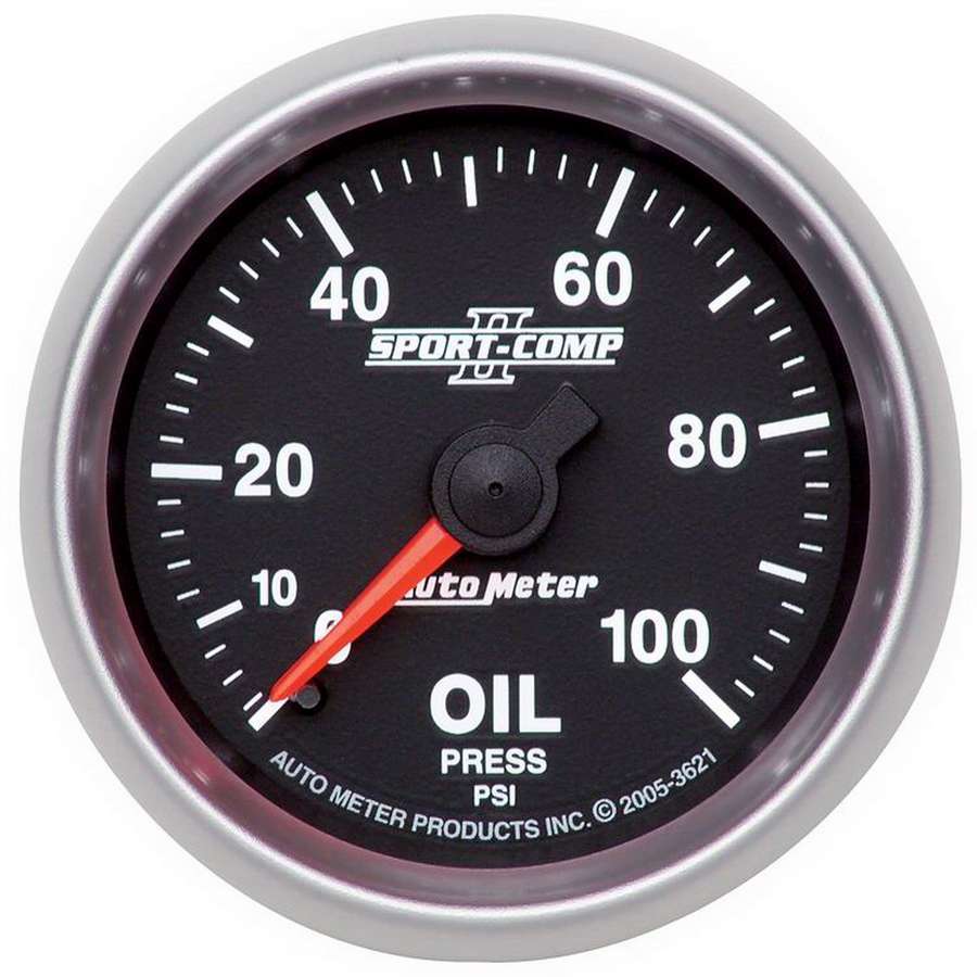 AUTOMETER 2-1/16in S/C II Oil Pressure Gauge 0-100psi AUTOMETER