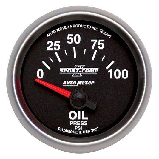 AUTOMETER 2-1/16in S/C II Oil Pressure Gauge 0-100psi AUTOMETER