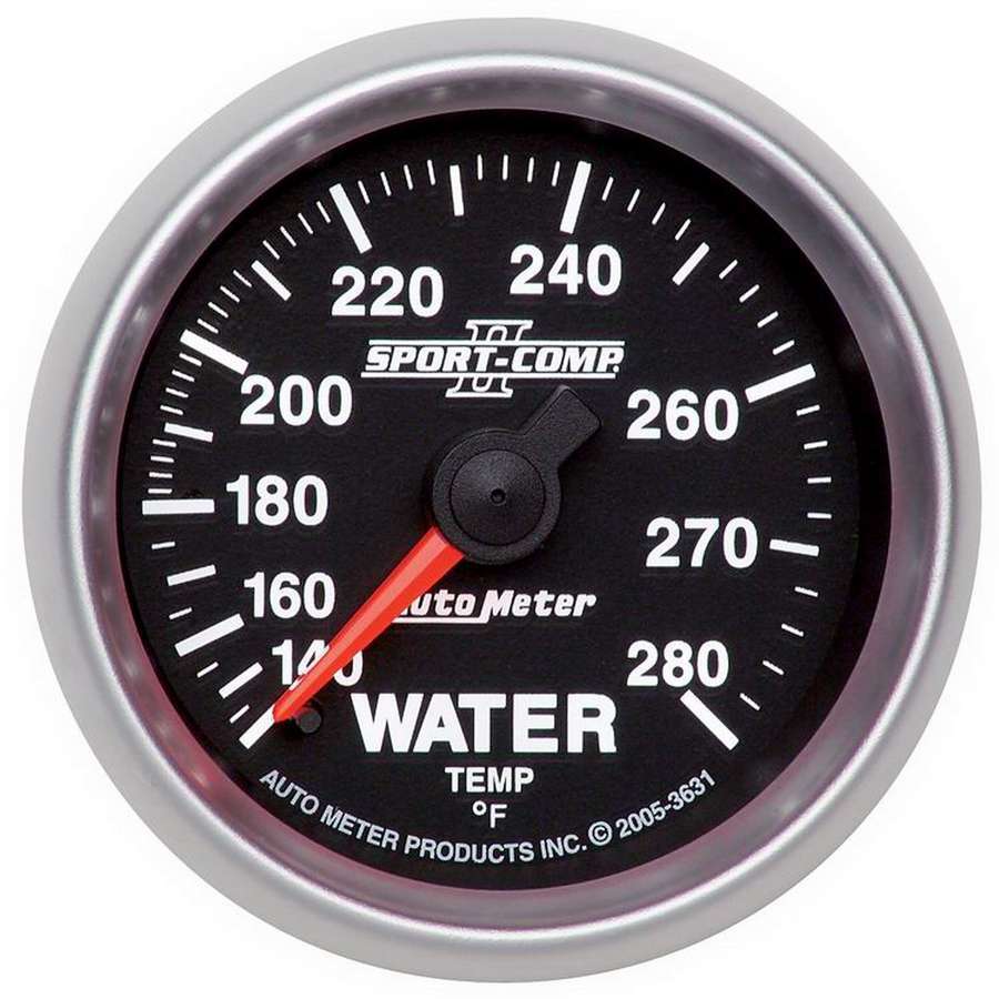 AUTOMETER 2-1/16in S/C II Water Temp. Gauge 140-280 AUTOMETER