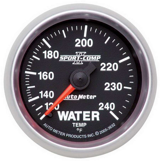 AUTOMETER 2-1/16in S/C II Water Temp. Gauge 120-240 AUTOMETER