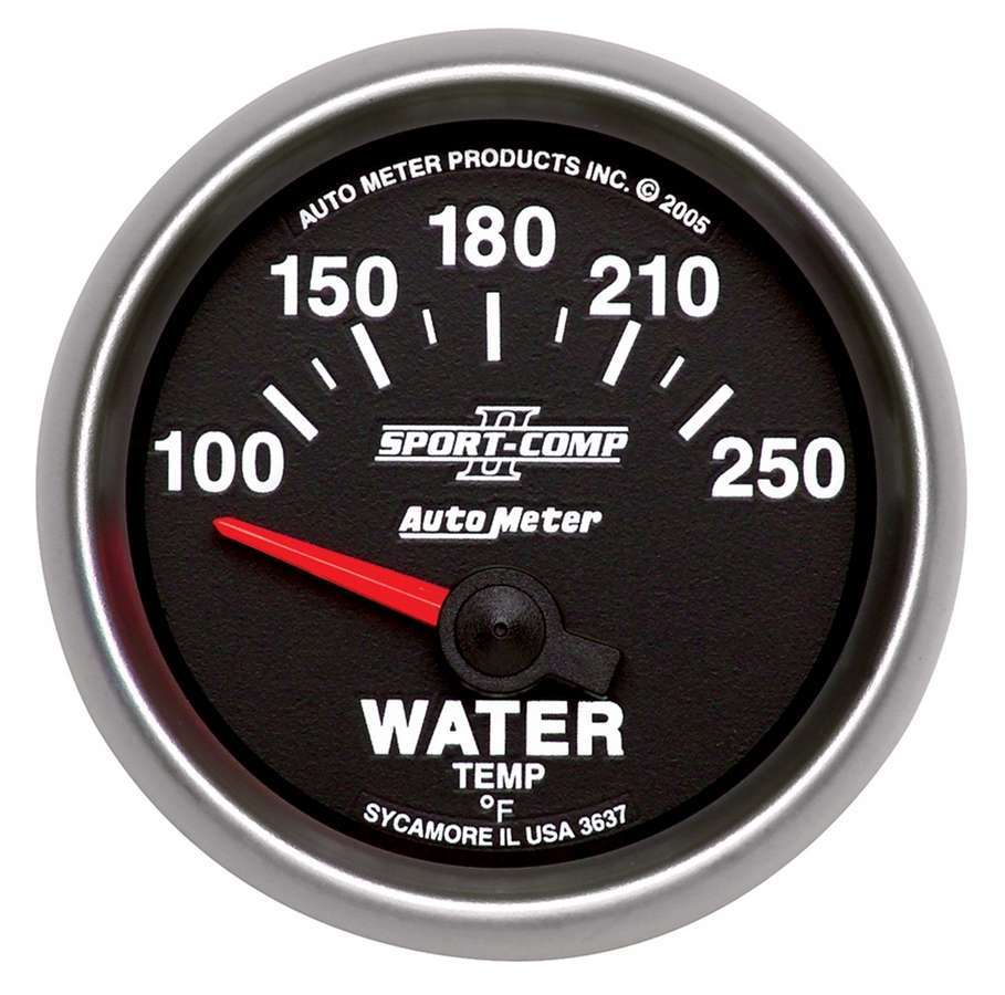 AUTOMETER 2-1/16in S/C II Water Temp. Gauge 100-250 AUTOMETER