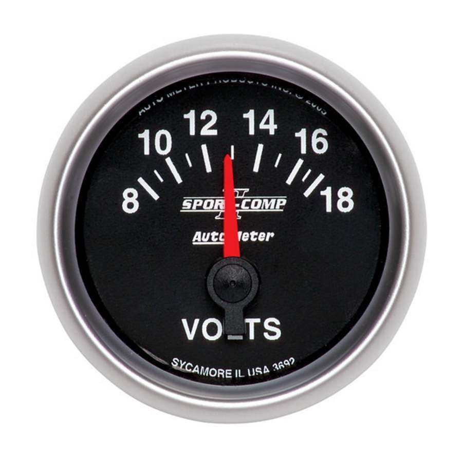 AUTOMETER 2-1/16in S/C II Voltmeter 8-18 AUTOMETER