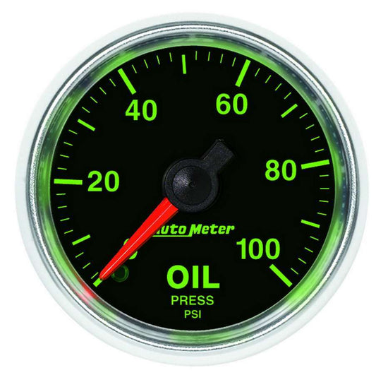 AUTOMETER 2-1/16 GS Oil Pressure Gauge - 0-100psi AUTOMETER