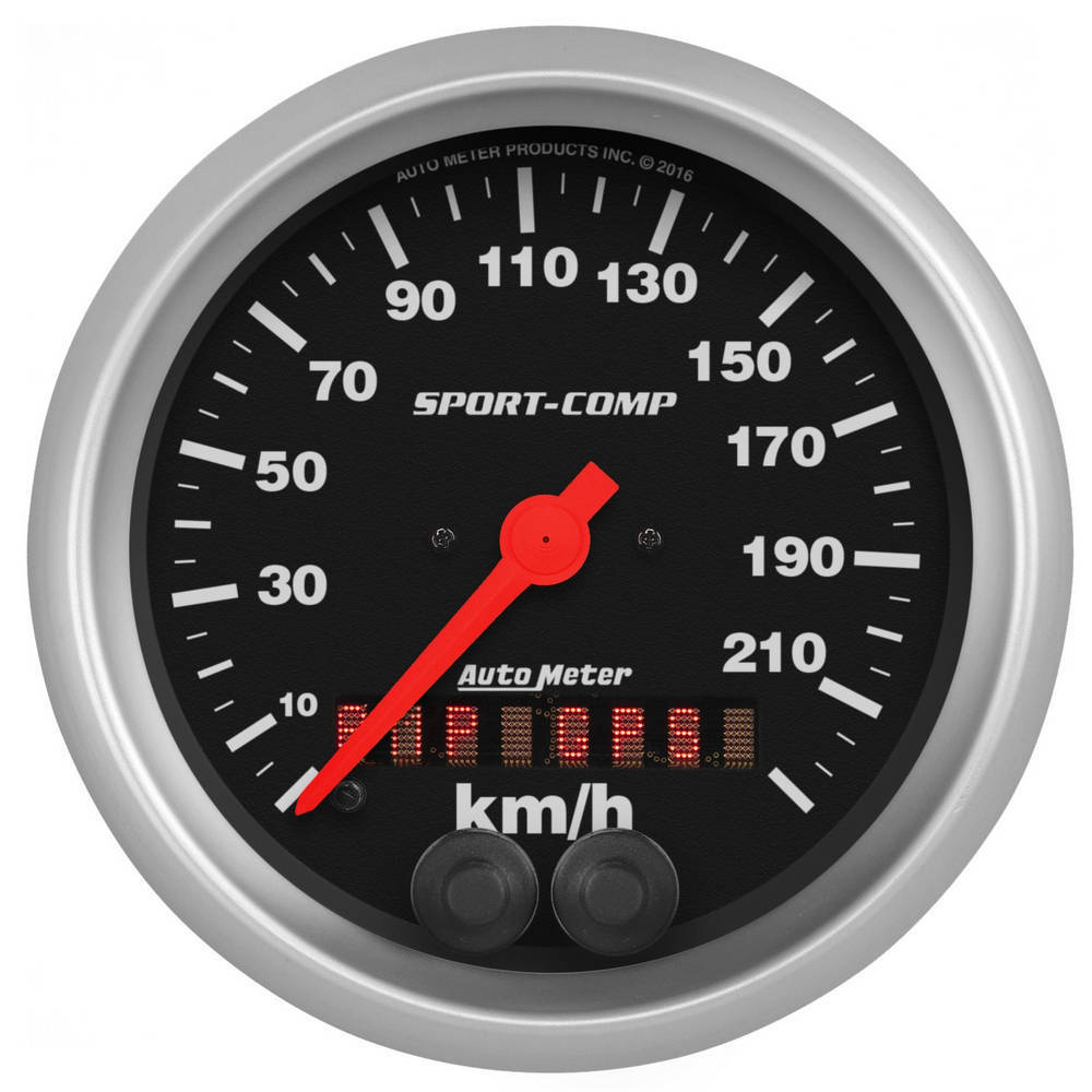 AUTOMETER Speedometer 3-3/8in 225KM/H Sport-Comp AUTOMETER