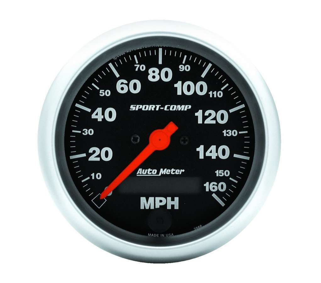 AUTOMETER 3-3/8in S/C Electric Speedo - 160MPH AUTOMETER