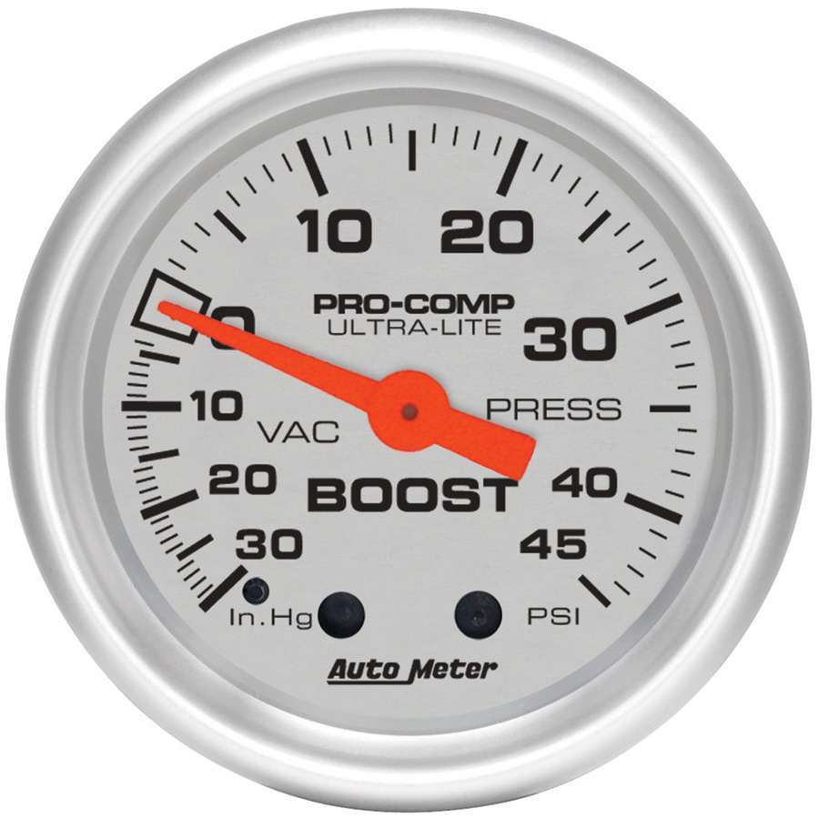 AUTOMETER 2-1/16in U/L Boost/Vac Gauge 30/45 AUTOMETER